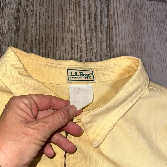 Vintage LL Bean made in USA mellow yellow casual golf jacket XLT - Picture 4 of 6